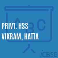 Privt. HSS VIKRAM, HATTA Senior Secondary School Logo