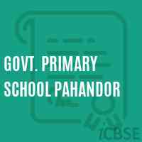 Govt. Primary School Pahandor Logo