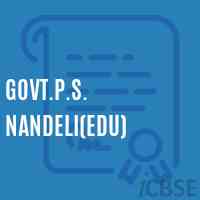 Govt.P.S. Nandeli(Edu) Primary School Logo