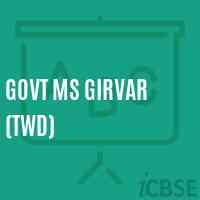 Govt Ms Girvar (Twd) Middle School Logo