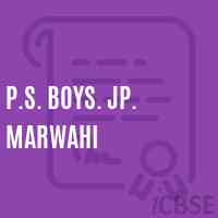 P.S. Boys. Jp. Marwahi Primary School Logo
