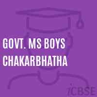 Govt. Ms Boys Chakarbhatha Middle School Logo