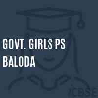 Govt. Girls Ps Baloda Primary School Logo