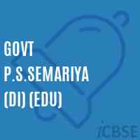 Govt P.S.Semariya (Di) (Edu) Primary School Logo