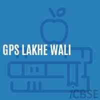Gps Lakhe Wali Primary School Logo