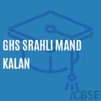 Ghs Srahli Mand Kalan Secondary School Logo