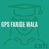 Gps Faride Wala Primary School Logo