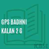 Gps Badhni Kalan 2 G Primary School Logo