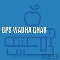 Gps Wadha Ghar Primary School Logo