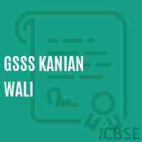 Gsss Kanian Wali High School Logo