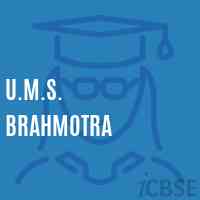U.M.S. Brahmotra Middle School Logo