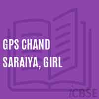 Gps Chand Saraiya, Girl Primary School Logo