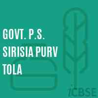Govt. P.S. Sirisia Purv Tola Primary School Logo