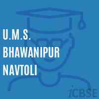 U.M.S. Bhawanipur Navtoli Middle School Logo