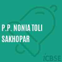 P.P. Nonia Toli Sakhopar School Logo