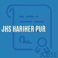Jhs Hariher Pur Middle School Logo