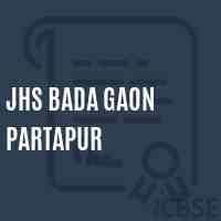 Jhs Bada Gaon Partapur Middle School Logo