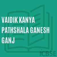Vaidik Kanya Pathshala Ganesh Ganj Senior Secondary School Logo
