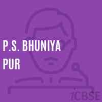 P.S. Bhuniya Pur Primary School Logo