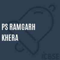 Ps Ramgarh Khera Primary School Logo