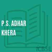 P.S. Adhar Khera Primary School Logo