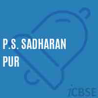 P.S. Sadharan Pur Primary School Logo