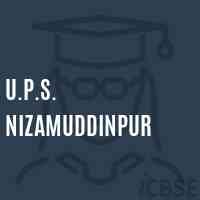 U.P.S. Nizamuddinpur Middle School Logo
