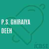 P.S. Ghiraiya Deeh Primary School Logo