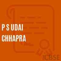 P S Udai Chhapra Primary School Logo
