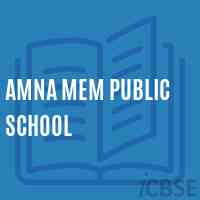 Amna Mem Public School Logo