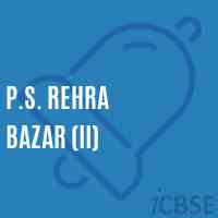 P.S. Rehra Bazar (Ii) Primary School Logo