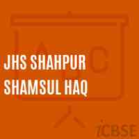 Jhs Shahpur Shamsul Haq Middle School Logo