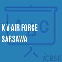 K V Air Force Sarsawa Middle School Logo