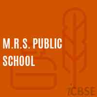 M.R.S. Public School Logo
