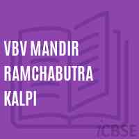 Vbv Mandir Ramchabutra Kalpi Primary School Logo