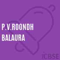 P.V.Roondh Balaura Primary School Logo