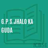 G.P.S.Jhalo Ka Guda Primary School Logo