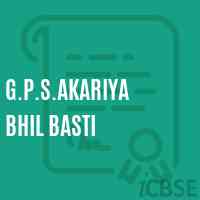 G.P.S.Akariya Bhil Basti Primary School Logo