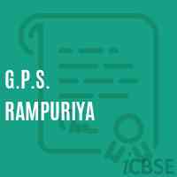 G.P.S. Rampuriya Primary School Logo
