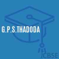 G.P.S.Thadoda Primary School Logo