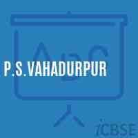 P.S.Vahadurpur Primary School Logo