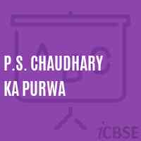 P.S. Chaudhary Ka Purwa Primary School Logo