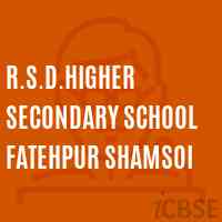 R.S.D.Higher Secondary School Fatehpur Shamsoi Logo