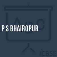 P S Bhairopur Primary School Logo
