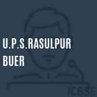 U.P.S.Rasulpur Buer Middle School Logo