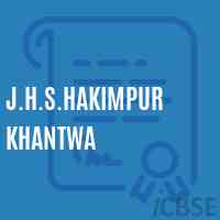 J.H.S.Hakimpur Khantwa Middle School Logo