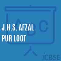 J.H.S. Afzal Pur Loot Middle School Logo