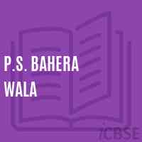P.S. Bahera Wala Primary School Logo