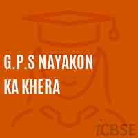 G.P.S Nayakon Ka Khera Primary School Logo