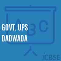 Govt. Ups Dadwada Middle School Logo